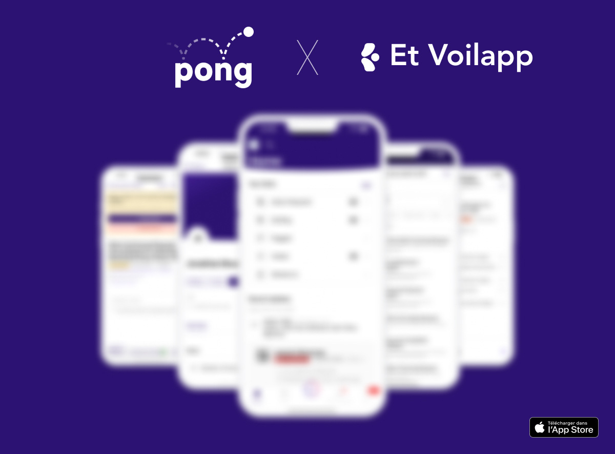 Banner Pong X Et voilapp - Blurred